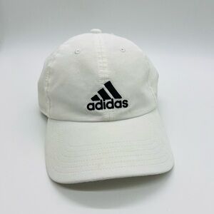 ADIDAS WOMENS WHITE BALL CAP WITH VELCRO ADJUSTABLE STRAP